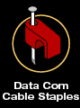 Plastic Data Com Cable Staples