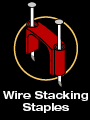 Plastic Wire Stacking Staples