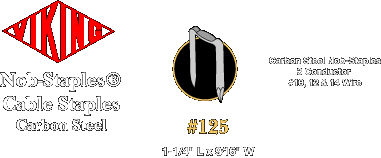 Product image for VIKING C704148 CABLE STAPLE JAR 14-12-10 NMB QTY-450 PER JAR